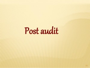 post audit